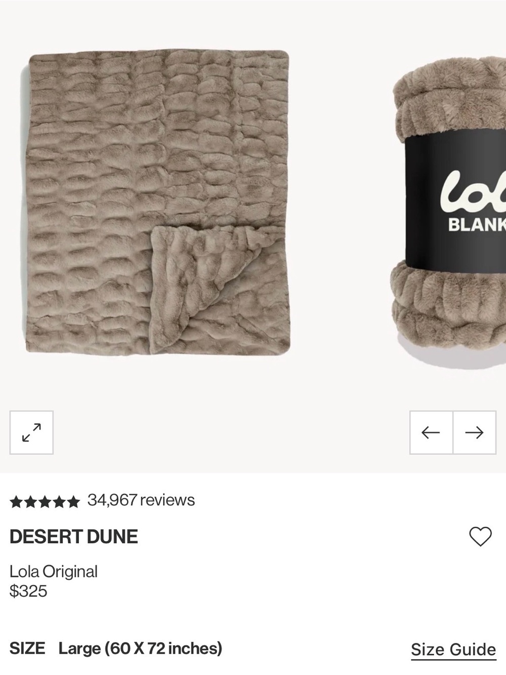 Lola Blanket size Large